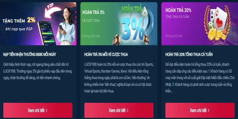 Thưởng nạp lại VL88